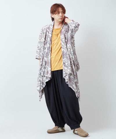 Paisley Cotton Cardigan by AMINA - Ametsuchi