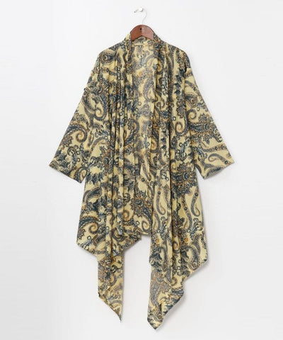 Paisley Cotton Cardigan by AMINA - Ametsuchi