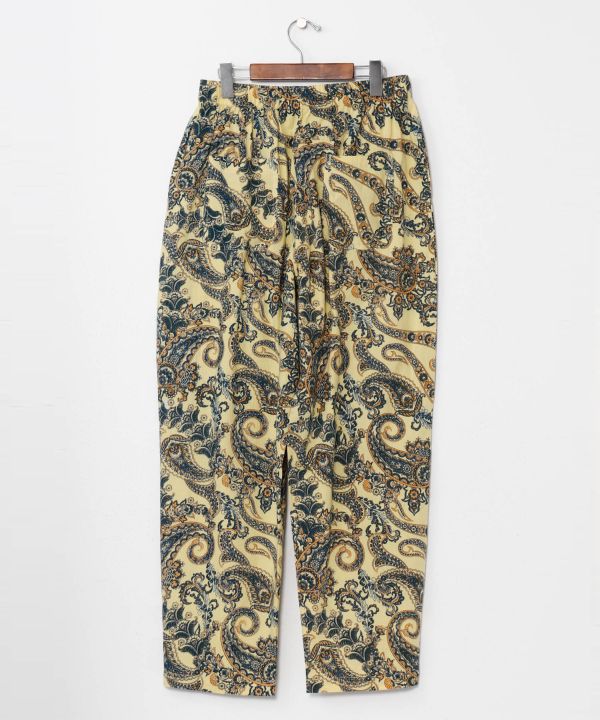 Paisley Tapered Cotton Pants by AMINA - Ametsuchi