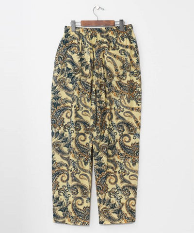 Paisley Tapered Cotton Pants by AMINA - Ametsuchi