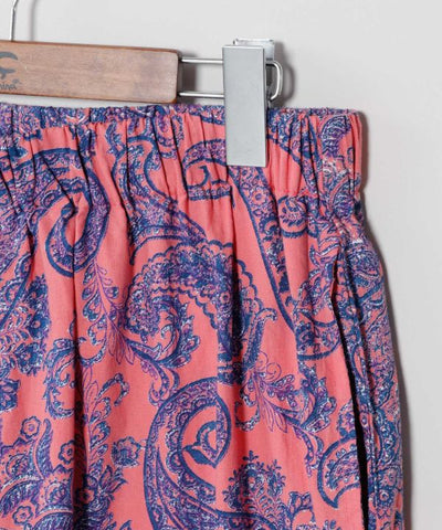 Paisley Tapered Cotton Pants by AMINA - Ametsuchi