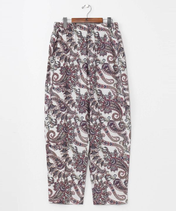 Paisley Tapered Cotton Pants by AMINA - Ametsuchi