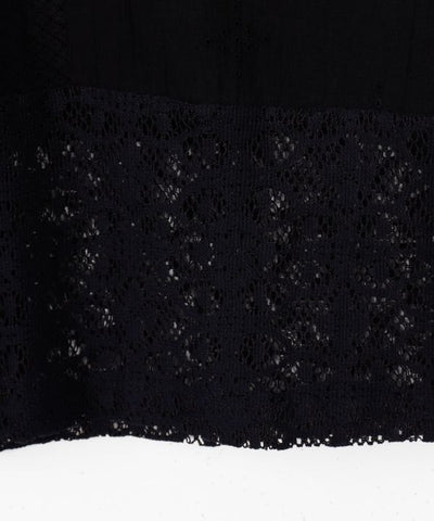 Lace Embroidered Open Collar Shirt by AMINA - Ametsuchi
