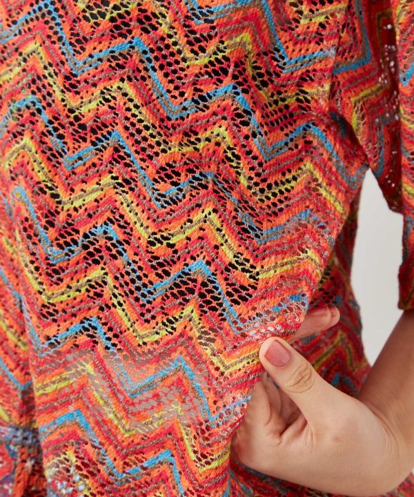 Chemise à lacets Paisley 2 en 1 par AMINA - Ametsuchi