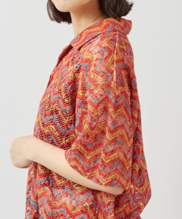 Chemise à lacets Paisley 2 en 1 par AMINA - Ametsuchi