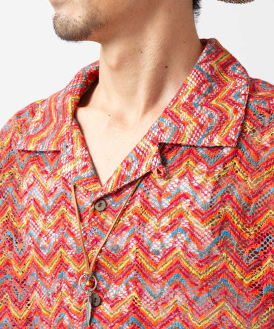 Paisley Lace Men Shirt by AMINA - Ametsuchi