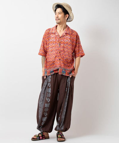 Paisley Lace Men Shirt by AMINA - Ametsuchi