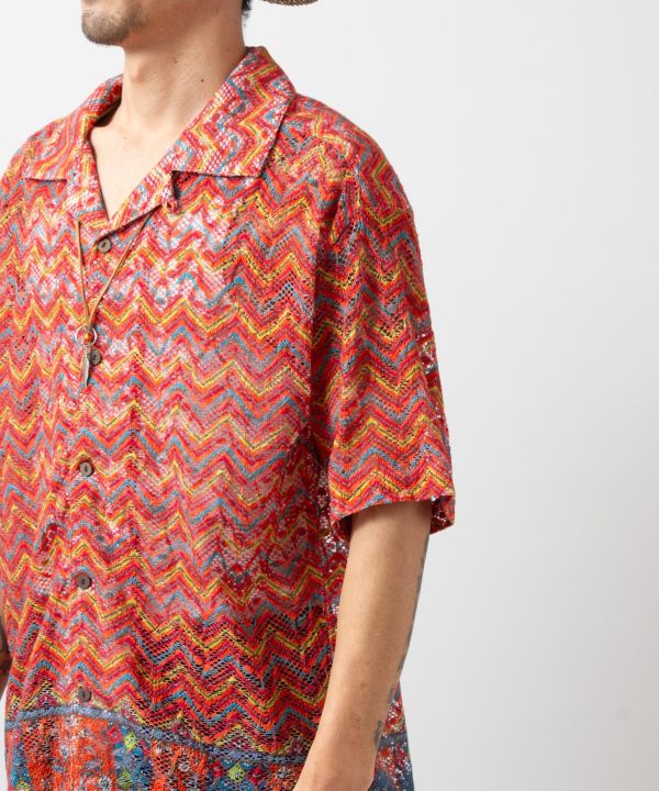 Paisley Lace Men Shirt by AMINA - Ametsuchi