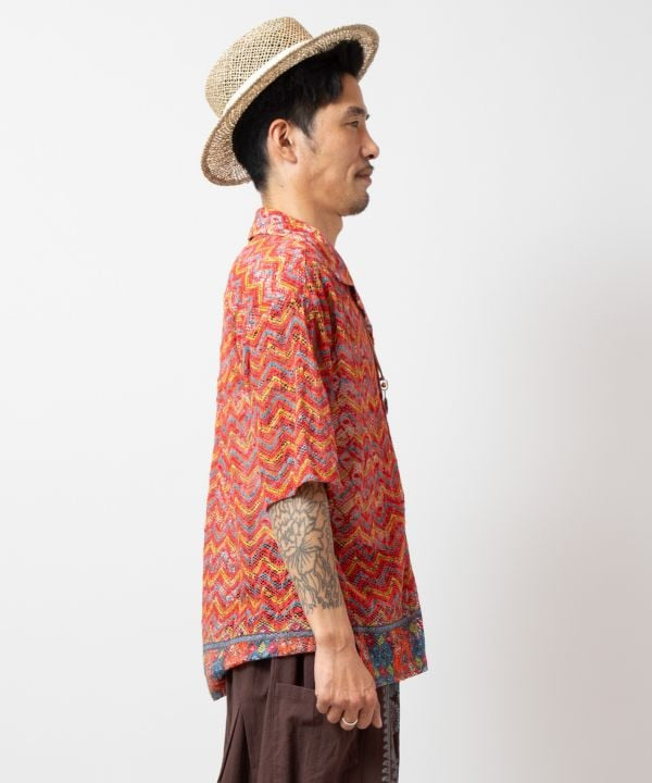 Paisley Lace Men Shirt by AMINA - Ametsuchi