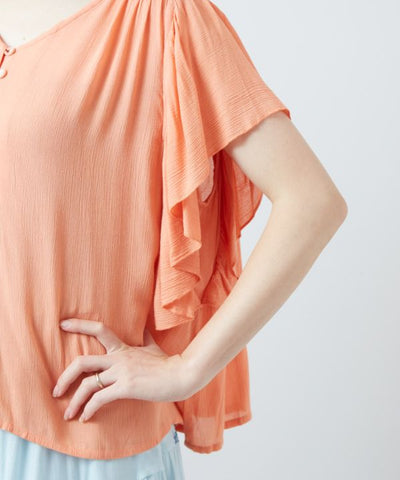 Rayon Crepe Side Gusset Top by AMINA - Ametsuchi