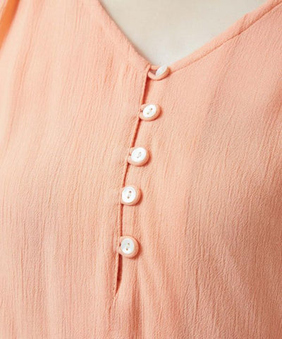 Rayon Crepe Side Gusset Top by AMINA - Ametsuchi