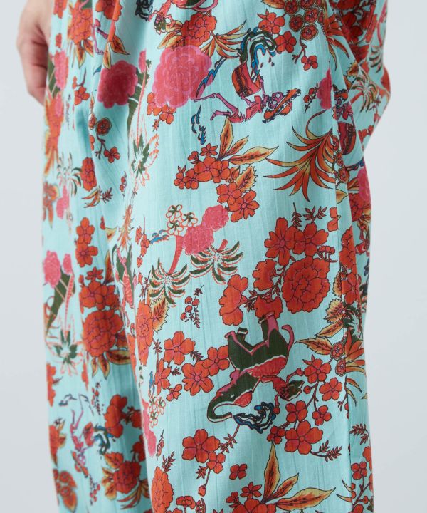 Songkran Calavera Relax Pants by AMINA - Ametsuchi