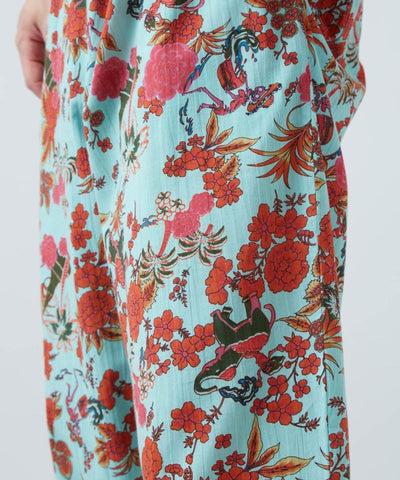 Songkran Calavera Relax Pants by AMINA - Ametsuchi
