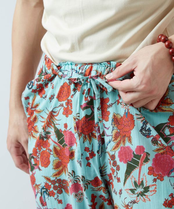 Songkran Calavera Relax Pants by AMINA - Ametsuchi
