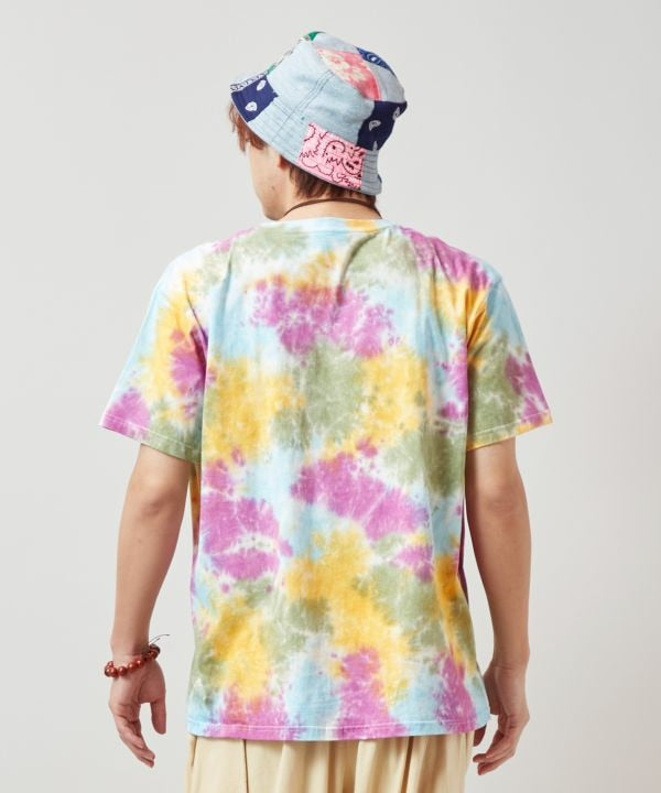 Vintage Like Tie Dye Men's T-Shirt Tops by AMINA - Ametsuchi