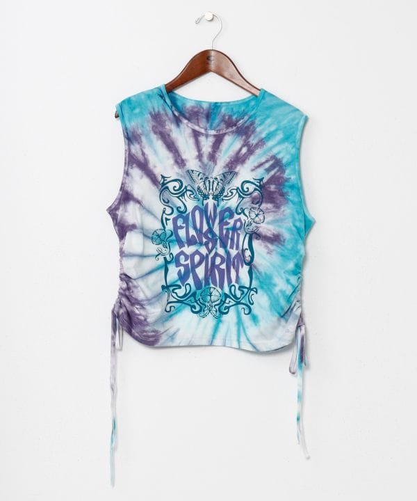 Vintage Like Tie Dye Tank Tops by AMINA - Ametsuchi