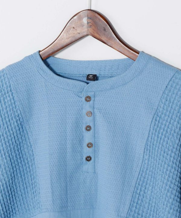 Indigo Patchwork Top Tops by AMINA - Ametsuchi