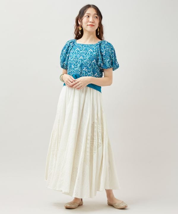 Embroidered Chiffon Top