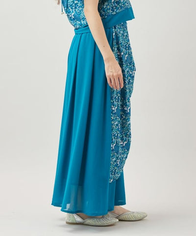 Lotus Drape Sequin Pants