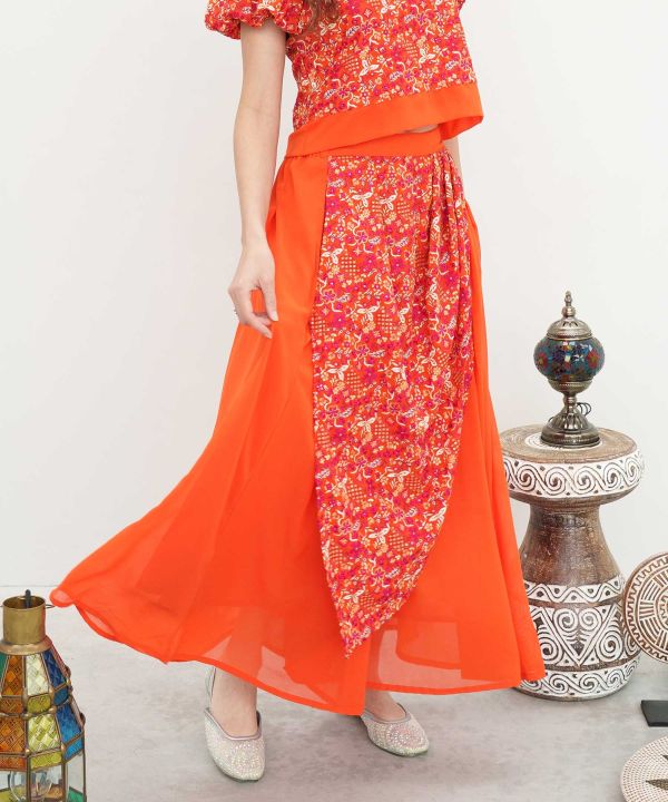 Lotus Drape Sequin Pants