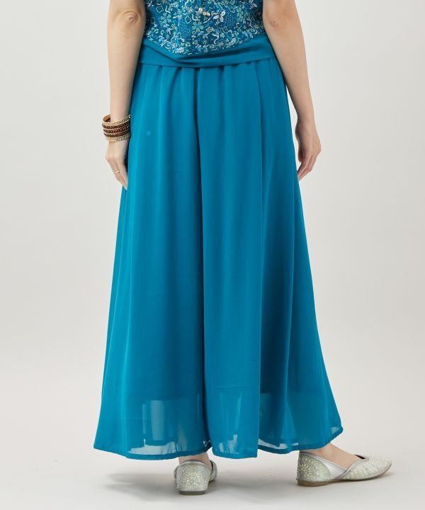 Lotus Drape Sequin Pants