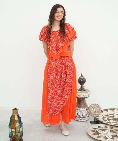 Lotus Drape Sequin Pants