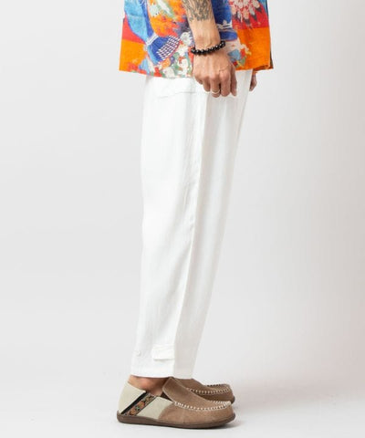 Elegant Satin Straight Trousers Pants & Shorts by AMINA - Ametsuchi