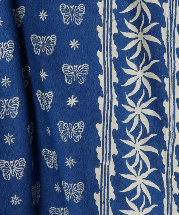 Celana Pendek Motif Blok Indigo oleh AMINA - Ametsuchi