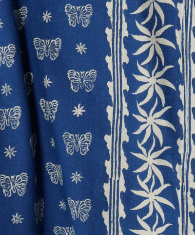 Celana Pendek Motif Blok Indigo oleh AMINA - Ametsuchi