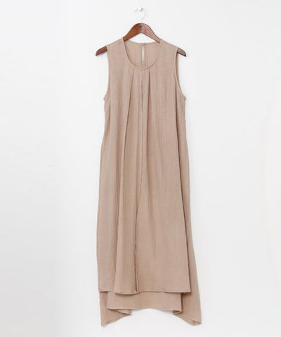 Double Gauze Sleeveless Dress by AMINA - Ametsuchi