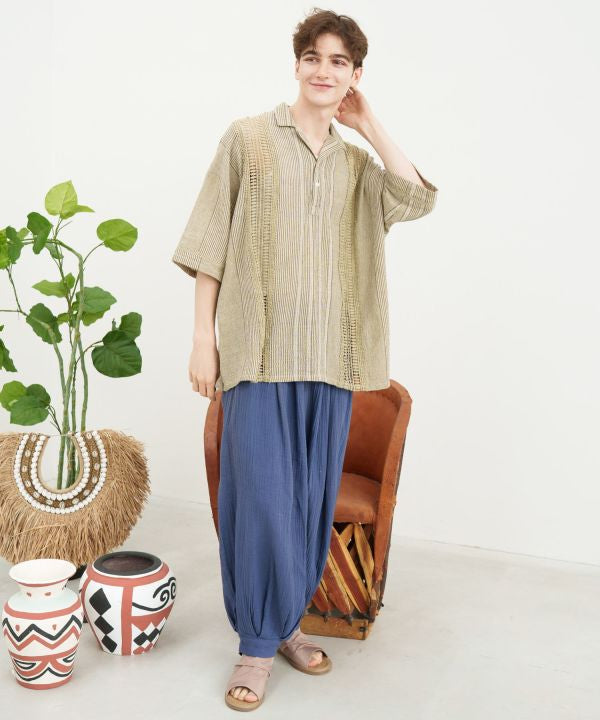 Nomad Balloon Gauze Harem Pants by AMINA - Ametsuchi