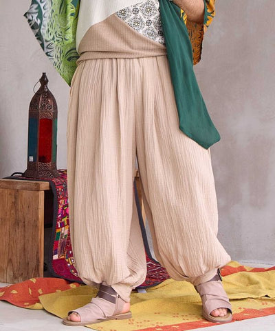 Nomad Balloon Gauze Harem Pants by AMINA - Ametsuchi