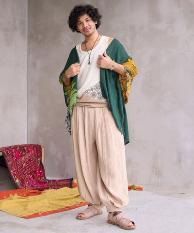 Nomad Balloon Gauze Harem Pants by AMINA - Ametsuchi