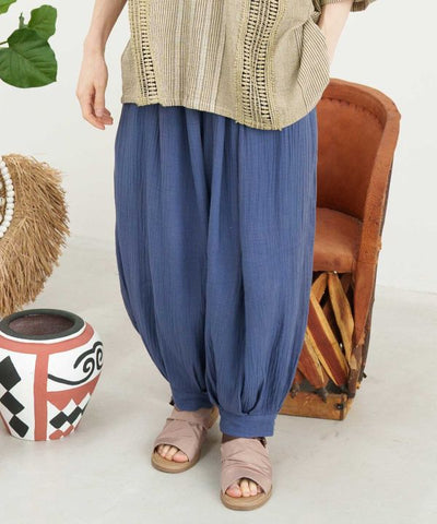 Nomad Balloon Gauze Harem Pants by AMINA - Ametsuchi