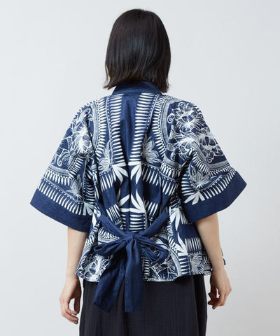 Indigo Color Bohemian Cardigan Cardigans & Outerwear by AMINA - Ametsuchi