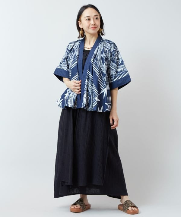 Indigo Color Bohemian Cardigan Cardigans & Outerwear by AMINA - Ametsuchi
