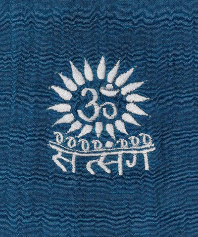 Linen Blend Embroidered Top Tops by AMINA - Ametsuchi