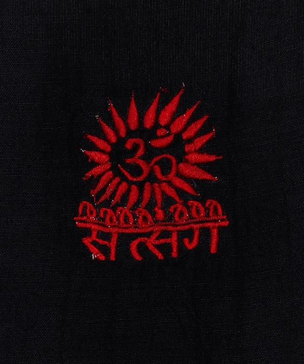 Linen Blend Embroidered Top Tops by AMINA - Ametsuchi