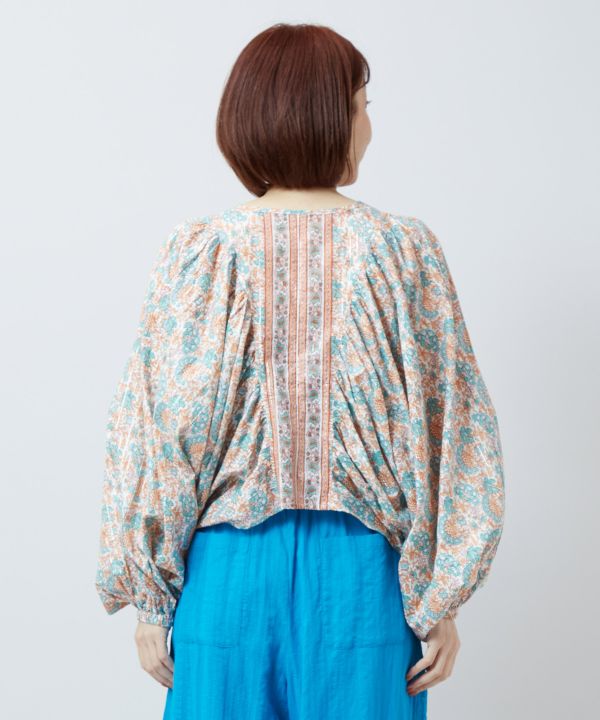 Indian Cotton Floral Crop Top