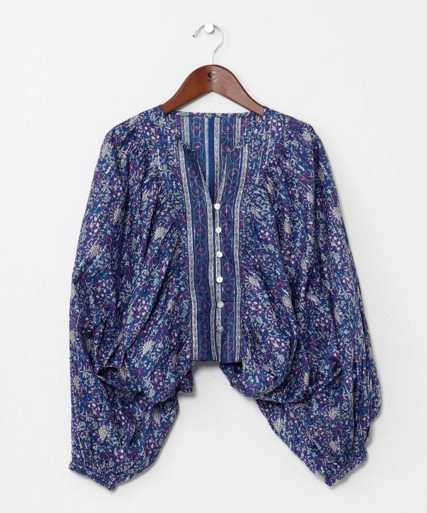 Indian Cotton Floral Crop Top