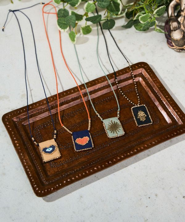 Amulet Motif Necklace Necklaces by AMINA - Ametsuchi