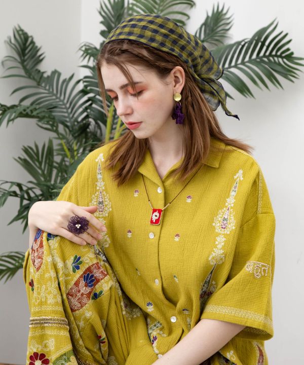 Amulet Motif Necklace Necklaces by AMINA - Ametsuchi