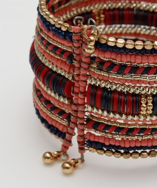 Colorful Beads Bangle Bangles & Bracelets by AMINA - Ametsuchi
