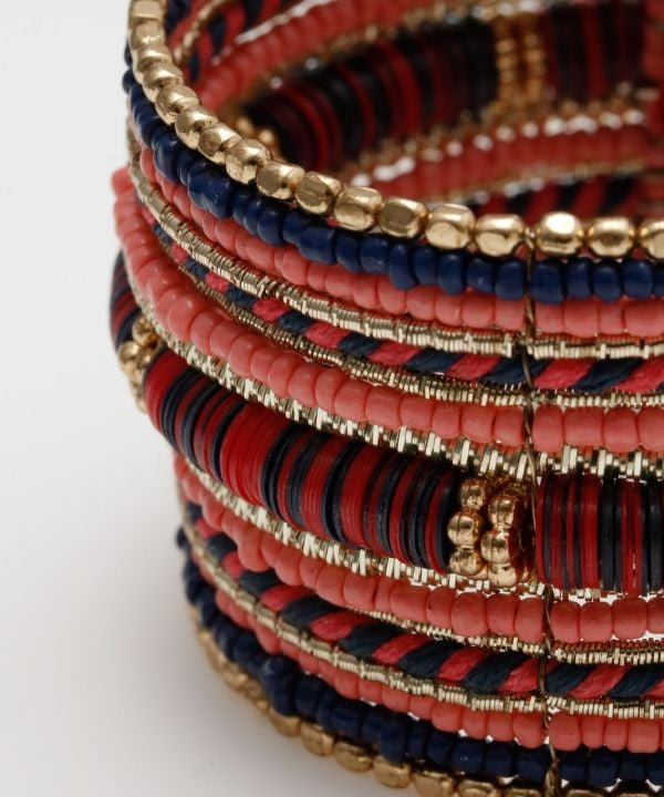 Colorful Beads Bangle Bangles & Bracelets by AMINA - Ametsuchi