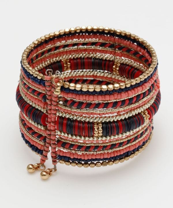 Colorful Beads Bangle Bangles & Bracelets by AMINA - Ametsuchi