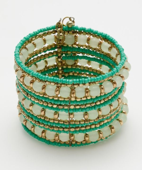 Colorful Beads Bangle Bangles & Bracelets by AMINA - Ametsuchi