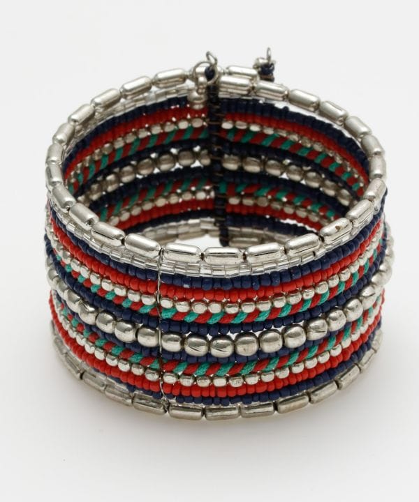 Colorful Beads Bangle Bangles & Bracelets by AMINA - Ametsuchi