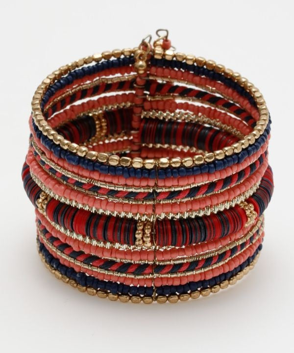 Colorful Beads Bangle Bangles & Bracelets by AMINA - Ametsuchi