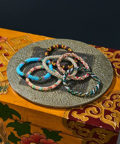 Colorful Beaded Bracelet Bangles & Bracelets by AMINA - Ametsuchi