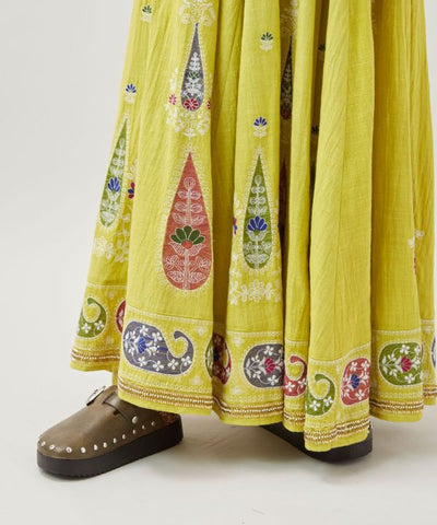 Embroidered Lehenga Skirt Skirts by AMINA - Ametsuchi
